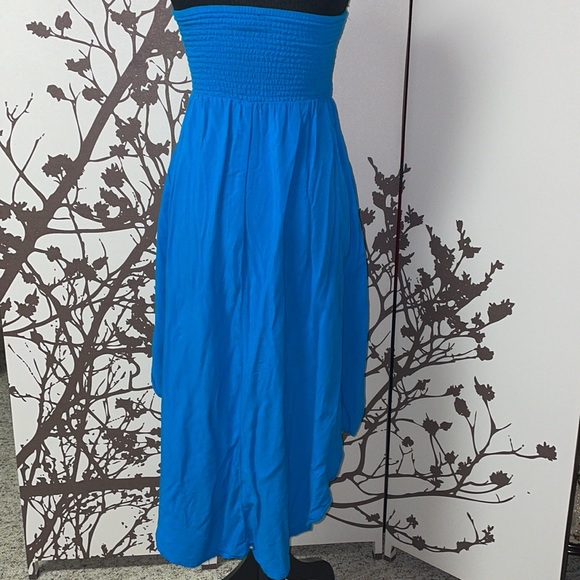 Seductions Size Small Baby Blue Strapless Flowy Dress $15 - Picture 2 of 16